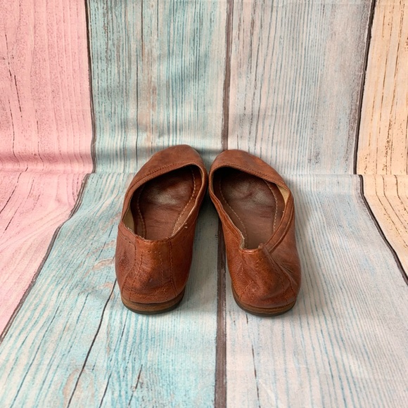 Brown Leather Frye Ballet Flats - Picture 6 of 10